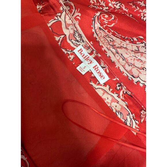 Western Y2K Coquette Babydoll Top Skirt Set Women Small Lace Paisley Boho Silky - Picture 15 of 16